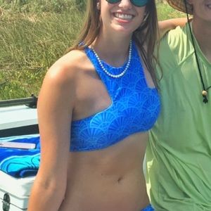 Citrine blue bikini top